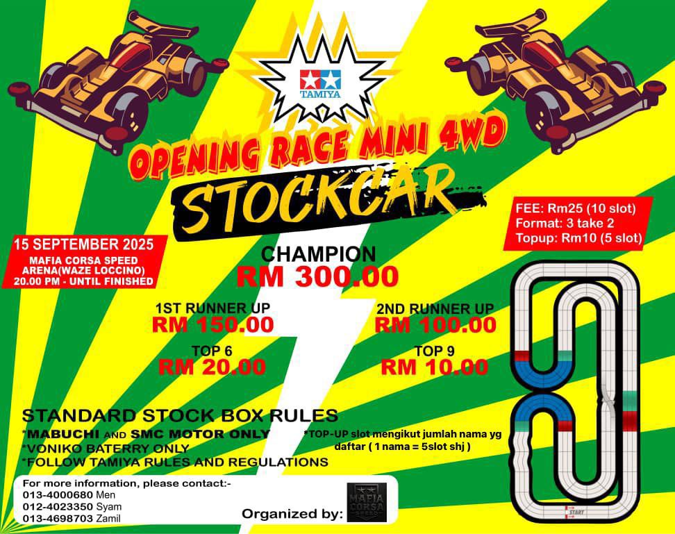 Opening Race Mini 4WD StockCar Poster