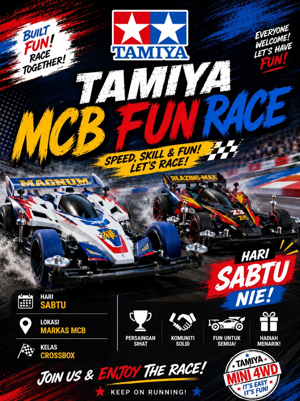 MCB CROSSBOX WEEKEND RACE Poster