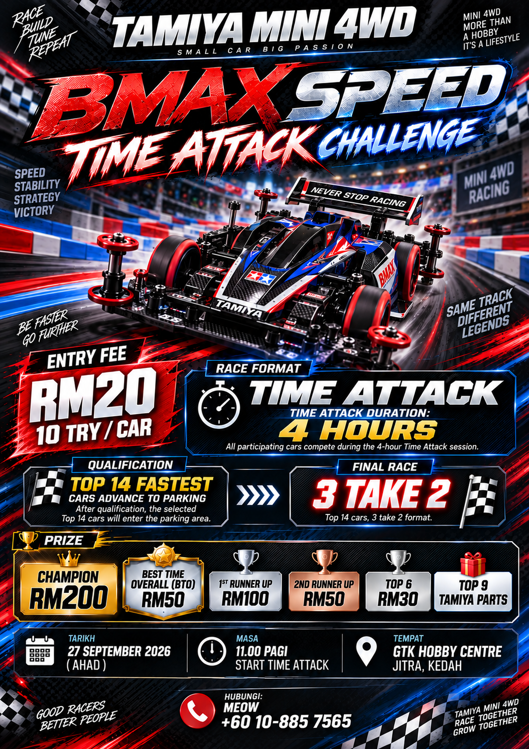 BMAX SPEED MINI 4WD FUNRACE